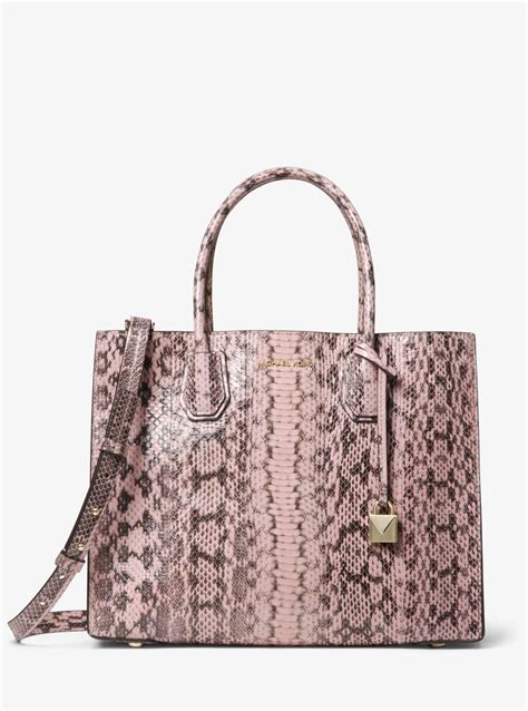 michael kors purse pink snakeskin|snakeskin Michael Kors collection handbags.